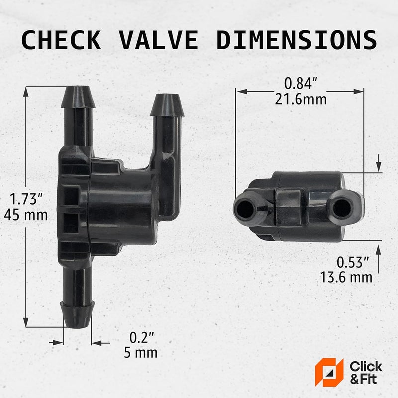 Click&Fit 2-way Washer Check Valve multi-vehicle compatible with Toyota Lexus Nissan Ford and others – Wiper water check valve for Front Windshield washer jet nozzles replaces 85321-28020 - Image 2